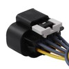 PARSUPPRO 8-Pin/WireHalogen Headlight Connector Plug Harness Repair Pigtail for Fit