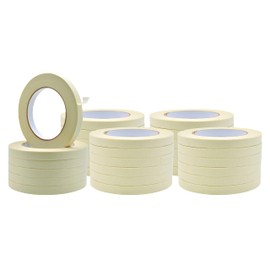 WOD GPM-63 Masking Tape 1/2 inch for General Purpose/Painting - Case of 72 Rolls - 60 Yards per roll