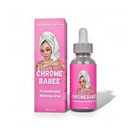 CHROMEBABEE Brightening Serum with Coconut Oil, Vitamin E, and AHA – 1 fl oz