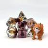 Sage's Baby Squirrel Familiar Resin Polyhedral Dice Set & Figurine