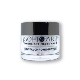 Sofi-Art All-in-One Crystal Chrome Nail Glitter - Rainbow Crystal #FC05 - 1 oz