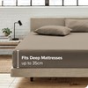 Bare Home Fitted Bottom Sheet Double - Premium 1800 Ultra-Soft