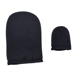 Minkissy 2pcs Self Tanning Mitt Applicator Soft Sponge Gloves for Sunscreen Application Durable Flocking Gloves for Makeup Use for Women and Girls