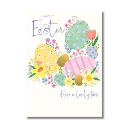 Words 'n' Wishes Easter Card for Friends and Family, 17.6 x 12.7 cms, FSC Certified and Multi-Coloured