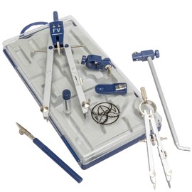 Drafting Compass for Geometry Set - Drawing Compass Geometry Set for Drafting, Math and Making Circles with Large Extension Beam for School, Drafting, Engineering and Architecture