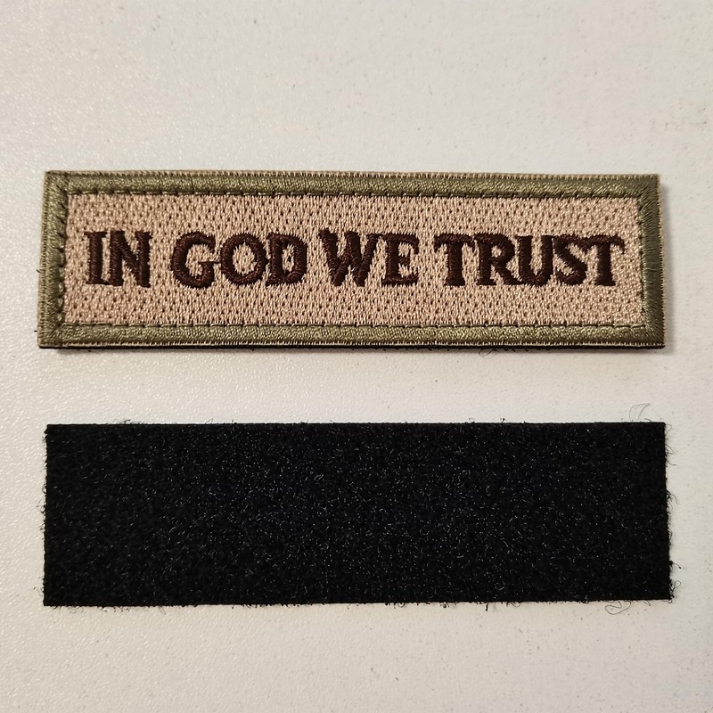 2 Pcs Funny Hook and Loop Patch - in GOD