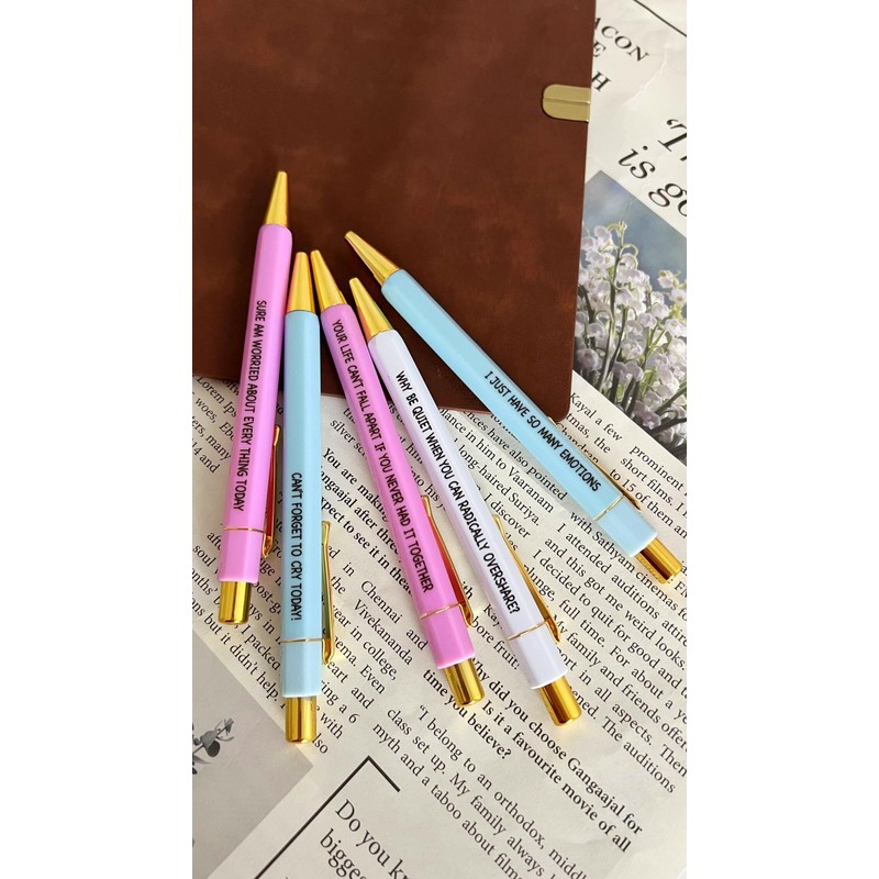 Jxueych 5 Pcs Funny Pens Set for Pisces - Immerse