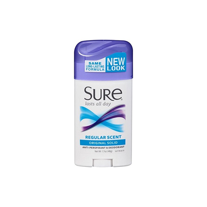 Sure Wide Anti-Perspirant Deodorant Original Solid Regular Scent 1.70 oz