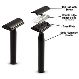 Aluminum Series - Double Edge Safety Razor (Deep Black)