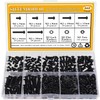 Sutemribor M3 Screw Nut Washer Set Black 565pcs M3 x