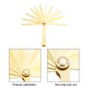 sourcing map Metric Thickness Feeler Gauge 0.05-1mm 13 Pieces Brass