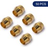 LTWFITTING 1/8-Inch Brass Compression Sleeves Ferrels,Brass Compression Fitting(Pack of 50)