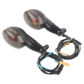 wabklove Motorcycle Turn Signal Light Compatible with Kawasaki EX250R NINJA 250R KLX250SF KLX230/VN650 Vulcan S Front/Rear Turn Signal Indicator Light Blinker Lamp Motorcycle,(Smoke)