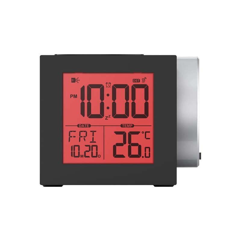 Precision AP057 Alarm Clock, Black, One Size
