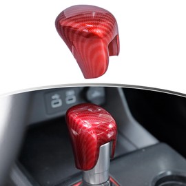 Naisec for Honda Civic 2022 2023 2024 CR-V HR-V 2023 2024 Accord 2018-2024 2025 Sport Accessories ABS Car Center Console Gear Shift Knob Cover Trim(Red Carbon Fiber)