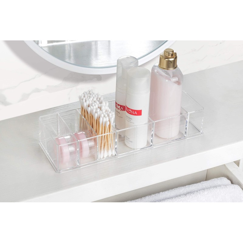 Grestar 8 Compartments Detachable Makeup Organizer, Acrylic Cosmetic Storage Jewelry