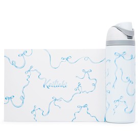 Kaitiaki Bows Stickers for Custom Owala Accessories - Cute Tumbler Decals, Fits Urban Outfitters Owala Bottles (Bubble Bliss Bow, Blue)