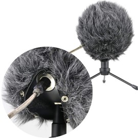 Furry Foam Cover for Blue Snowball iCE Condenser Microphone - Blue Snowball Pop Filter for Outdoor, Mic Cover Windshield by SUNMON