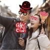 Happy Valentine's Day Photo Booth Props 27 Pcs Valentines Day