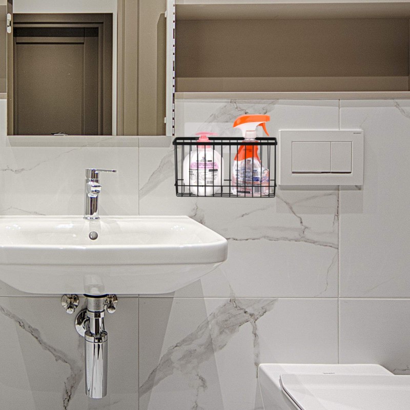 Toplife Wall Door Adhesive Kitchen Wrap Organizer Rack, No Drilling,