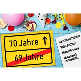 KAVARO 18th Birthday Gift Idea, Place Sign as a Fun Gift for Girls and Boys, for Adolescence, Also Perfect as a Decoration for Parties, 30 x 20 cm, yellow