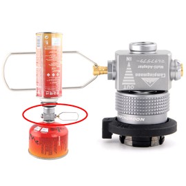 Campingmoon Gas Canister Refill Adapter, Portable Outdoor Gas Saver Lindal Valve Canister Shifter, Camping Canister Vent Valve, Z15 (Z15 + Z11)