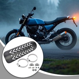 Motorcycle Exhaust Heat Shield - Anti-Scald Pipe Heat Protector,For Urban Commuting Touring Modification Motocross Protection