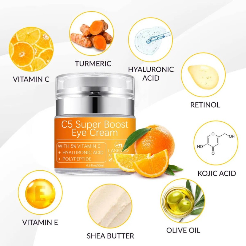 Crema Reafirmante Ojos 50ml Contra Arrugas Bolsas