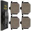 Caltric Brake Pads for Honda GL1000 Goldwing Limited 1976 Front