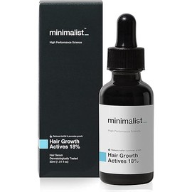 Minimalist Hair Growth Actives 18% Hair Growth Serum | With Procapil, Capixyl, Redensyl, Anagain & Baicapil For Hair Fall Control & Growth For Men & Women | 30 ml | 1.01 Fl Oz