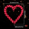 LAMPHOME 50L Valentine Lights Heart