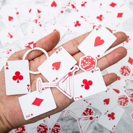 200pcs Lucky In Love Bachelorette Confetti, Vegas Bachelorette Party Decorations, Las Vegas Shower Confetti,Casino Party Decor, Poker Dice Theme