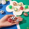 10 Pcs PVC Sports Ball Beads for Jewelry Making Lovely