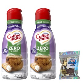 Coffee-mate CoffeeMate Zero Sugar Italian Sweet Creme Liquid Coffee Creamer 32 oz 2 pack