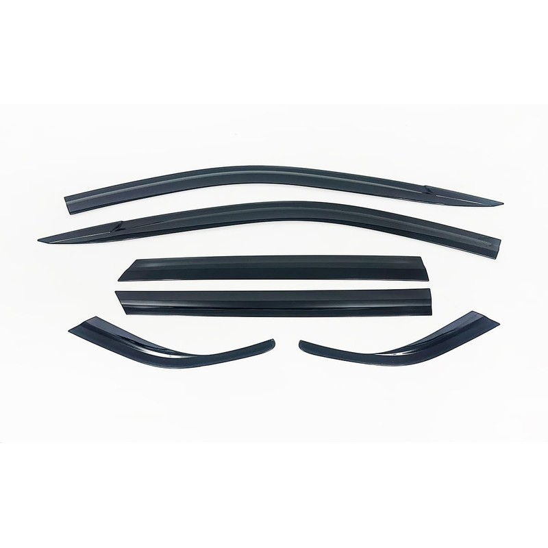 AUTOCLOVER Smoked Window Visor Sun Rain Vent Guard 4p for