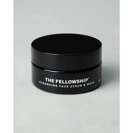 The Fellowship's 2 in 1 Cleansing Face Scrub & Mask - Combats Dull Skin, Blackheads and Ingrown Hairs - Natural & Vegan - High Performance Men's Grooming - Made In England - 100ml