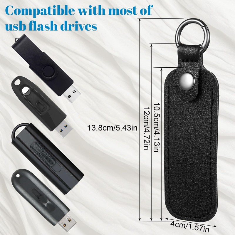 Ymapinc Leather USB Flash Drive Case - Thumb Flash Drive