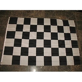 4X6 Black And White Checkered Checker Racing 4Ft X 6Ft Flag Banner