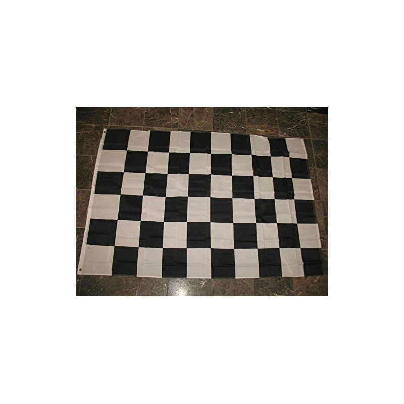 4X6 Black And White Checkered Checker Racing 4Ft X 6Ft
