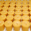 TELOSMA Natural Beeswax Votive Candles in Bulk - Small Beeswax