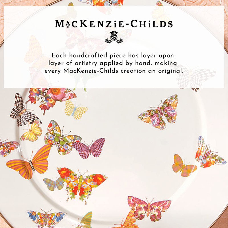 MACKENZIE-CHILDS Enamel Salad and Dessert Plate, Small Plate for a