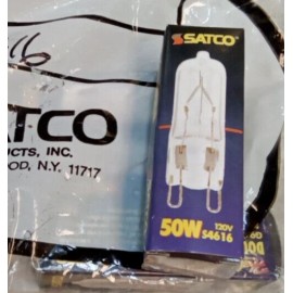 Satco   S4616   /50W 120V  G9 BASE/JCD  Clear Bulb/DOUBLE LOOP (L47LOBY