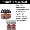 130 Pieces Multi Tool Sanding Pad Set, 5 Pieces Triangular