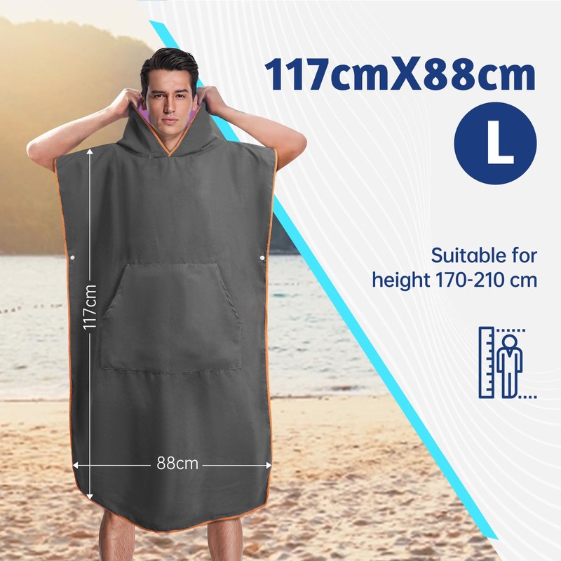 Swimming poncho for women and men