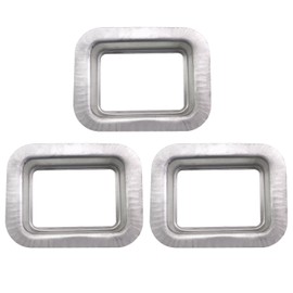 CChiai 3PCS 34x70x100mm Silver Rain Gutter Downpipe Drop Inlet Aluminium Downpipe Rain Gutter Adapter for Rain Gutter Water Main Replacement