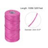 sourcing map 328 Feet Garden Twine, 2mm Craft Jute Twine