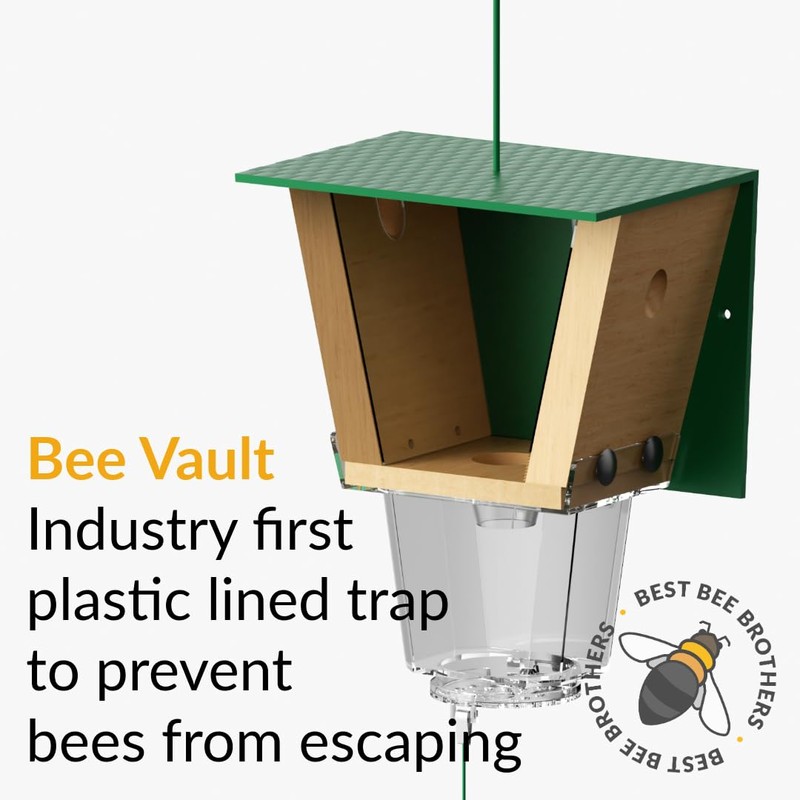 Ultimate Pro, Carpenter Bee Trap, 2 Traps in 1, High-Capacity