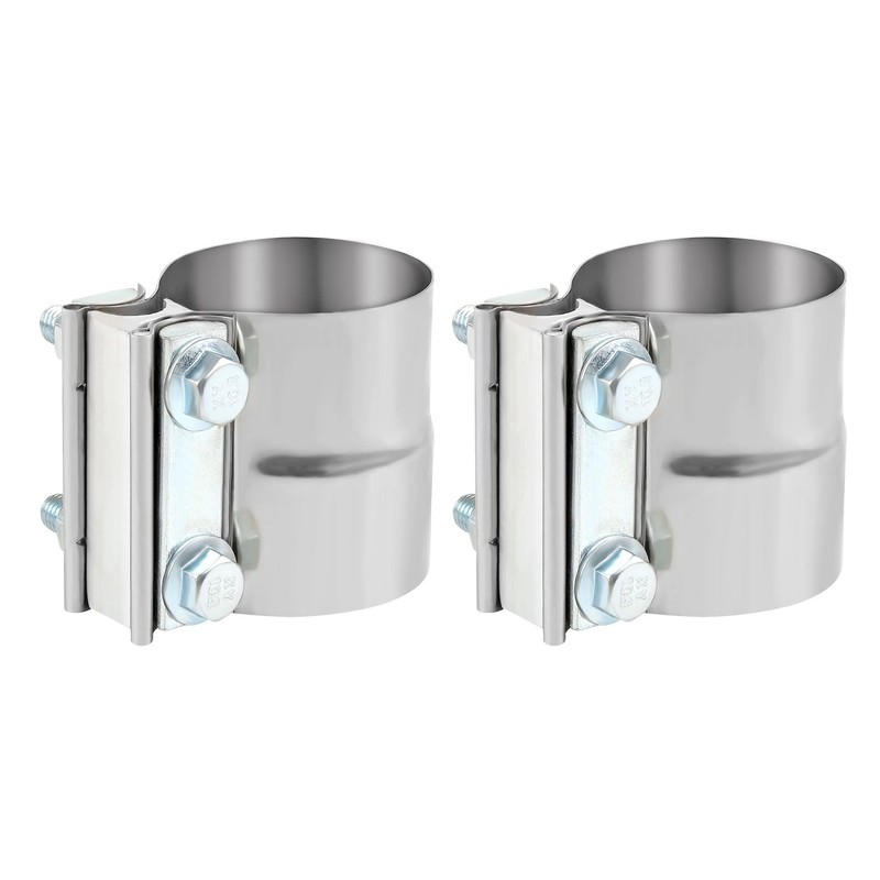 DOCAS 2.5 Inch Exhaust Clamp, Lap Joint Band Clamp Stainless