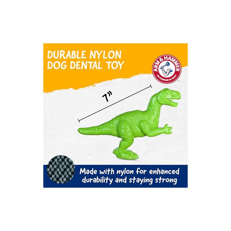 Fetch For Pets Arm Hammer Control de sarro Hueso-Tyrannosaurus Rex
