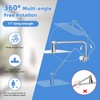 All Metal Shower Head, 8" High Pressure Rainfall/Handheld Shower Combo